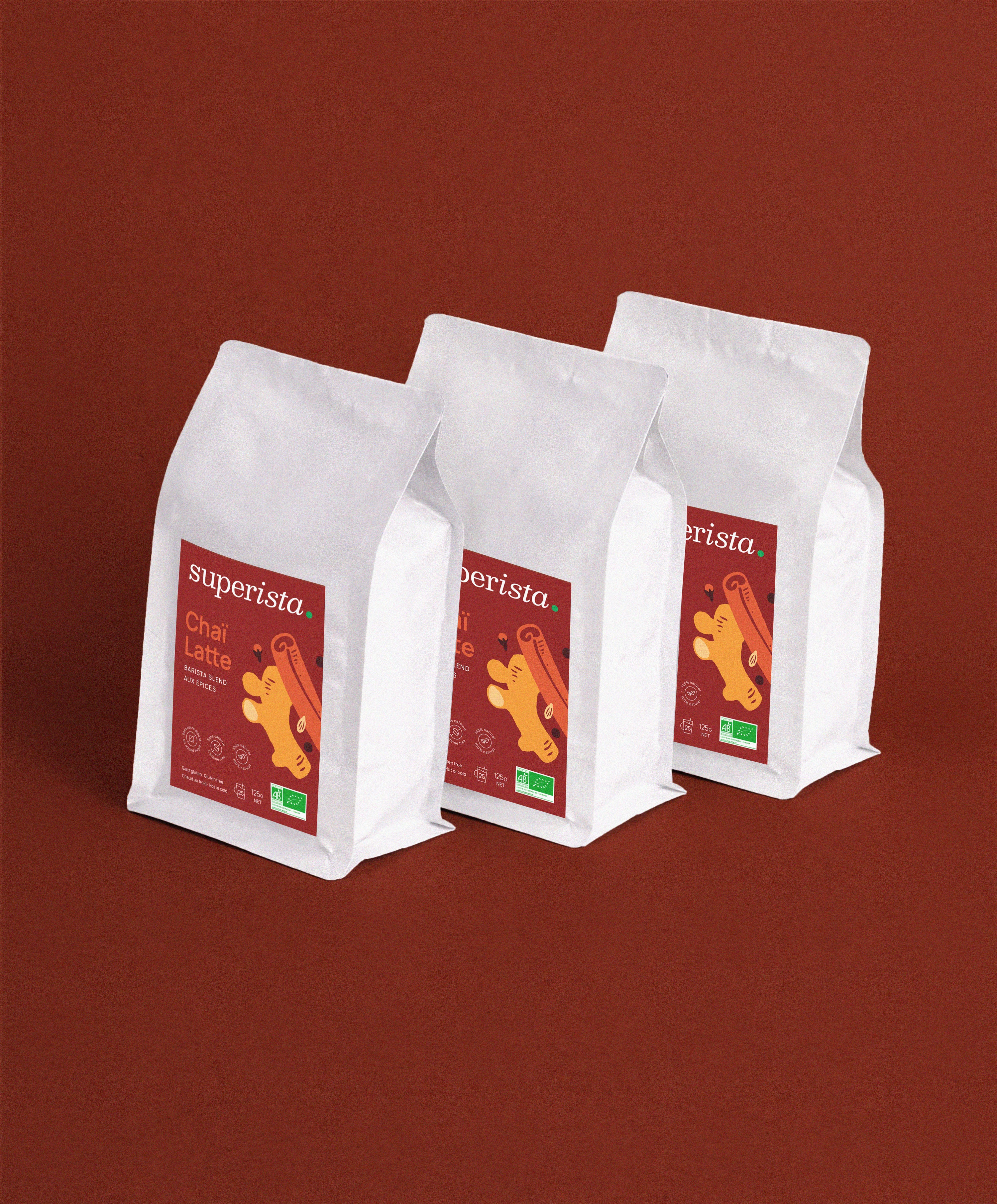 sachet de  poudre de chai , 125g
