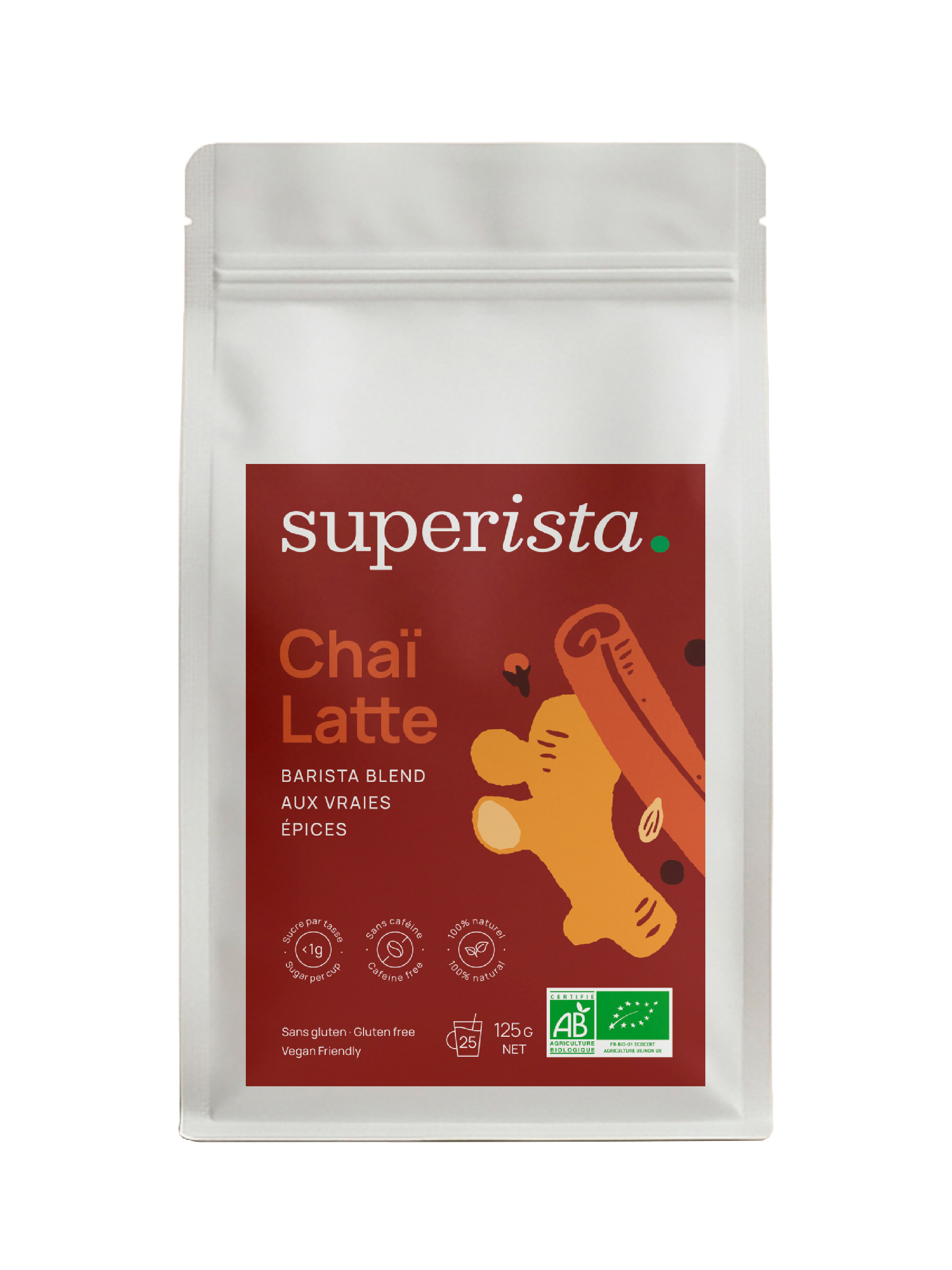 sachet de  poudre de chai , 125g