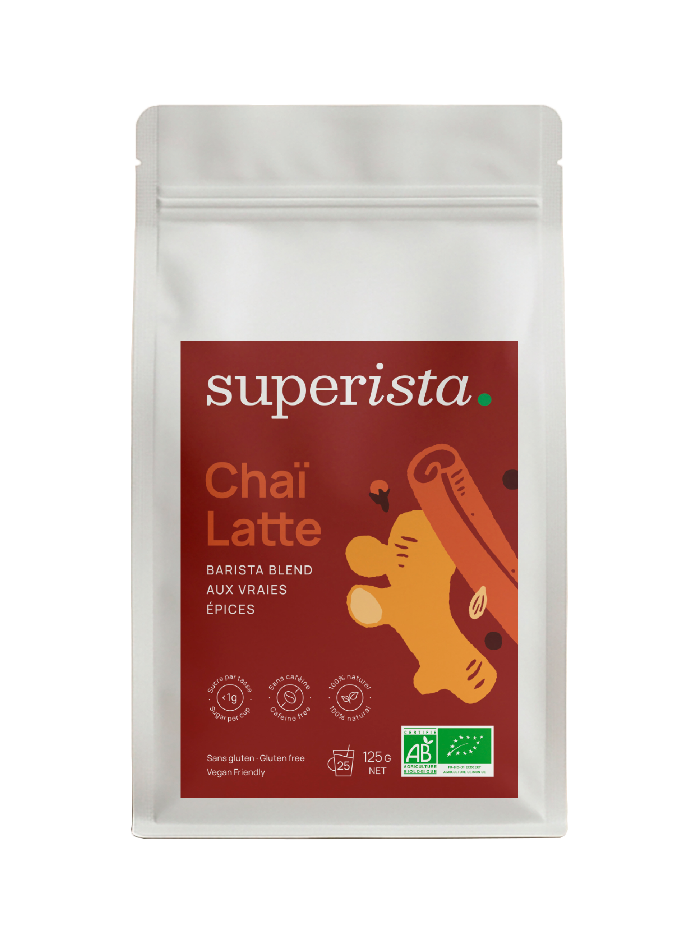 sachet de  poudre de chai , 125g